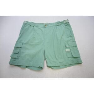 Orvis Khaki Chino Shorts Aqua Camp Hiking Casual Flat 8" INS Mens Size 42